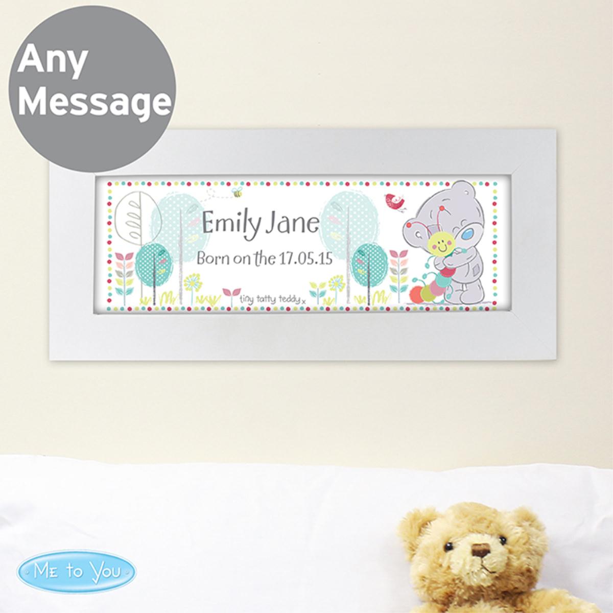 Personalised Tiny Tatty Teddy Cuddle Bug Name Frame Extra Image 3